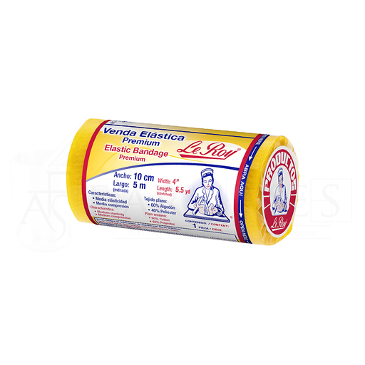[13006] Venda Elástica Premium Le Roy 10 cm x 5 metros